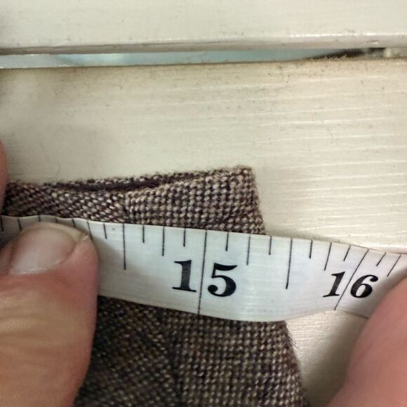 LOFT Brown Marisa Dress Pants with Textured Fabric - Picture 3 of 6